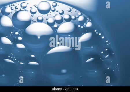 Bubble Abstract in Blue Tones Stock Photo