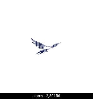 Abstract Eagle logo design template Stock Vector