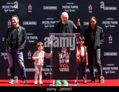 Billy Corgan And Jimmy Chamberlin Attend The Hollywood's Rockwalk 