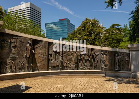 African American History Monument at the State House in Columbia South Carolina Stock Photo