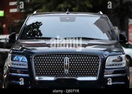 Front view luxury SUV car Lincoln Navigator Stock Photo