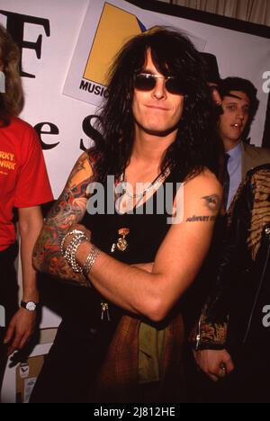 Nikki Sixx 1989 Credit: Ralph Dominguez/MediaPunch Stock Photo - Alamy