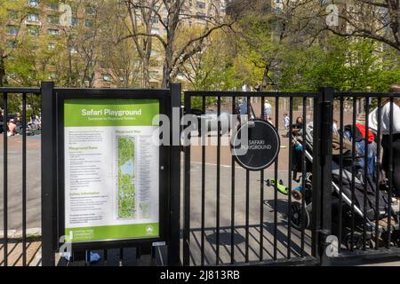 The Safari Playground is located on the Upper West Side of Central Park, New York City, USA  2022 Stock Photo