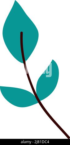 three leafs plant foliage Stock Vector Image & Art - Alamy