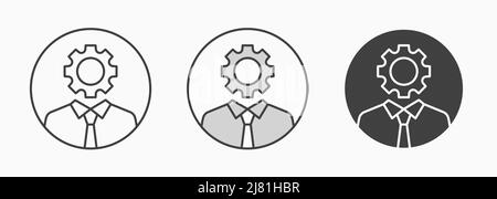 Business Intelligence icon. Black vector illustration isolated on white background for graphic and web design. Stock Vector