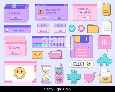 Pc 1990s Stock Vector Images - Alamy