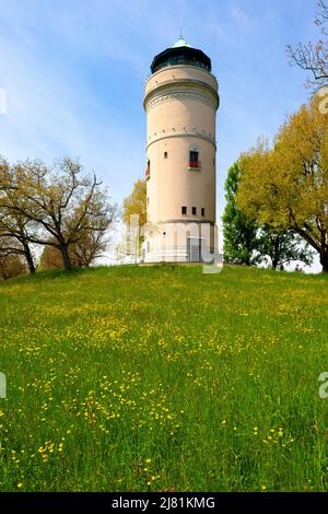 Bruderholz water tower in Basel-Bruderholz, built in 1926 it still serves as a water reservoir today. Switzerland. Stock Photo