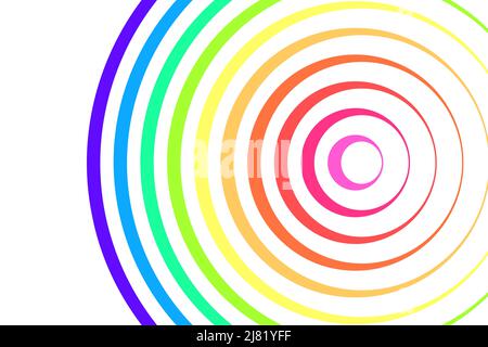 abstract rainbow color swirl, geometric pattern texture background, illustration, natural line art Stock Photo