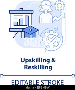 Reskilling ( upskilling ) vector illustration Stock Vector Image & Art ...