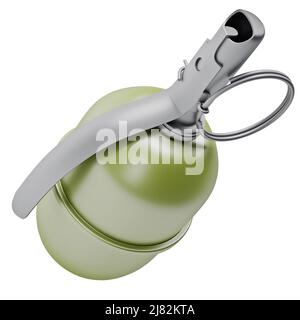 3d model of combat grenade isolated on white background Stock Photo - Alamy