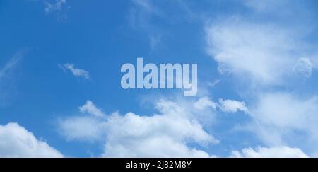 amazing blue background with light clouds  Stock Photo