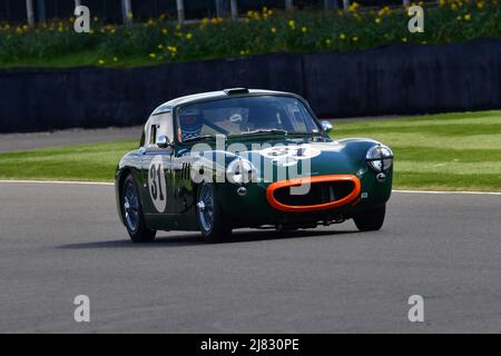 Ian Burford, Austin Healey Sebring Sprite, Lumbertubs, Weslake Cup, a single driver twenty minute race for Sports and GT cars with a BMC ‘A’ engine th Stock Photo
