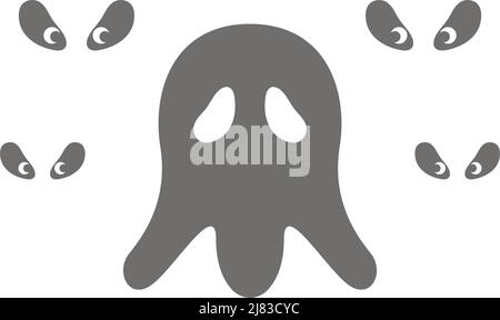 Ghost logo icon design illustration template vector Stock Vector
