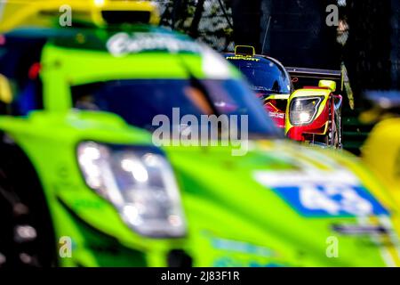 Imola, Italy - 12/05/2022, 05 ADCOCK Nick (gbr), JENSEN Michael (dnk), KAPADIA Alex (gbr), RLR Msport, Ligier JS P320 - Nissan, action during the 4 Hours of Imola 2022, 2nd round of the 2022 European Le Mans Series on the Imola Circuit from May 12 to 15, in Imola, Italy - Photo Paulo Maria / DPPI Stock Photo