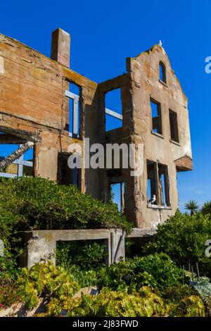 Warden's House, Alcatraz Island, San Francisco, California, USA Stock Photo