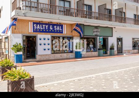 Salty & Sal shop in Santa Maria, Sal, Cape Verde Islands Stock Photo