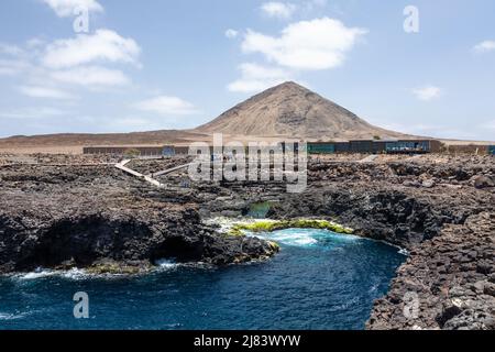 Buracona - The Blue Eye Of Cabo Verde - Blue Lagoon Inside A Black Rock 