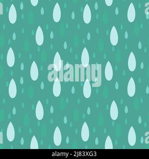 Kids seamless water drops pattern for fabrics and textiles and linens and gifts and wrapping paper Stock Photo