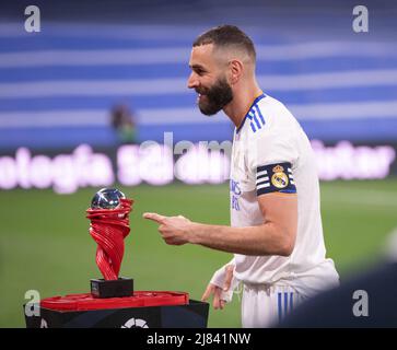 12 th may 2022; Stadium Santiago Bernabeu, Madrid, Spain; Men's La Liga