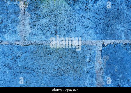 Blue cement stone wall background Stock Photo