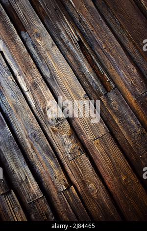 background or texture abstract detail of old wooden siding Stock Photo