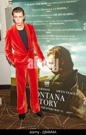 NEW YORK, New York – MAY 12: Owen Teague attends the 'Montana Story' New York Premiere at AMC Lincoln Square 13 on May 12, 2022 in New York City. Stock Photo