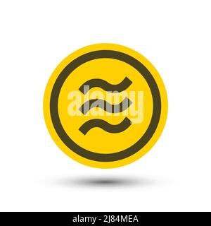 Libra coin.logo finance on white background.vector Illustrator Stock Vector