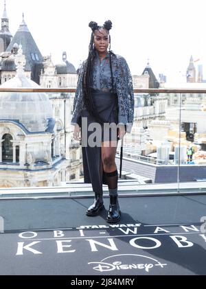 Moses Ingram attends a photocall for the new Disney+ limited series Obi-Wan  Kenobi at the Corinthia in London. (Photo by Brett Cove / SOPA Images/Sipa  USA Stock Photo - Alamy