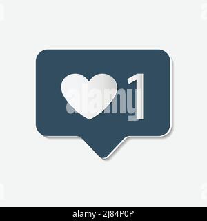 symbol like icon,follower,design elements.vector illustrator Stock Vector