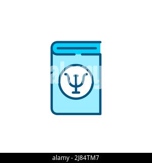 Psychotherapy book. Pixel perfect, editable stroke color line icon Stock Vector