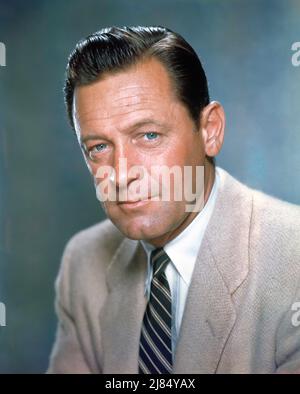 WILLIAM HOLDEN circa 1955 Colour Portrait publicity for Twentieth Century Fox Stock Photo
