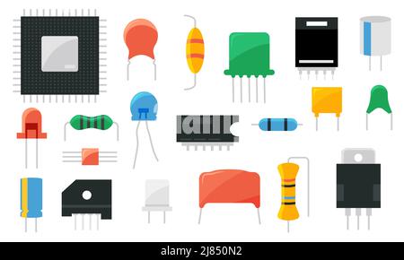 microcontroller electronic component color icon vector. microcontroller ...