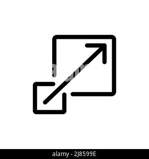 Scalability icon. Scalable illustration symbol. Sign scale enlarge vector. Stock Vector