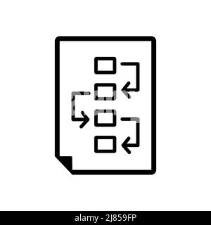 Project planning icon vector for your web design, logo, UI. Stock Vector