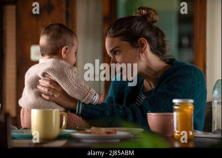 LAIA COSTA in LULLABY (2022) -Original title: CINCO LOBITOS-, directed by ALAUDA RUIZ DE AZUA. Credit: Encanta Films / Sayaka Producciones / Album Stock Photo