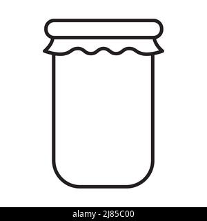 Honey jar icon vector for graphic design, logo, web site, social media, mobile app, ui illustration Stock Vector