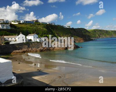 The beach at Gorran Haven, Cornwall. Stock Photo