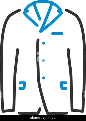 Business Suit Icon. Editable Bold Outline With Color Fill Design ...