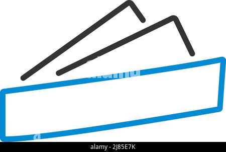 Business Handkerchief Icon. Editable Bold Outline With Color Fill Design. Vector Illustration. Stock Vector