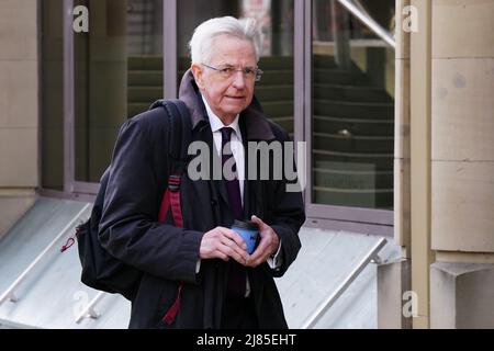 Lord Bracadale arriving at Capital House in Edinburgh for the public inquiry into the death of Sheku Bayoh. Bayoh died in May 2015 after he was restrained by officers responding to a call in Kirkcaldy, Fife. Picture date: Friday May 13, 2022. Stock Photo