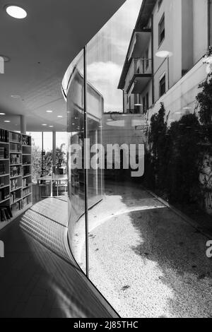 Maranello town library, designed by Pritzker awarded japanese architect Isozaki Arata and italian co-designer Andrea Maffei. Finished 2012. Stock Photo