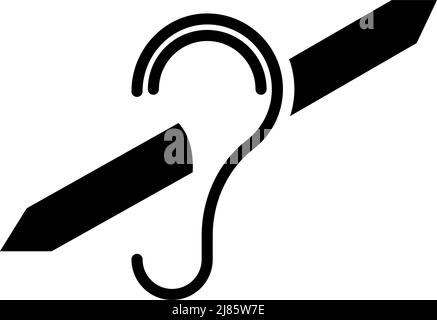 Rectangle button icon Audition sign. Button banner Rectangle badge interface for application illustration on neomorphic style on white background Stock Vector