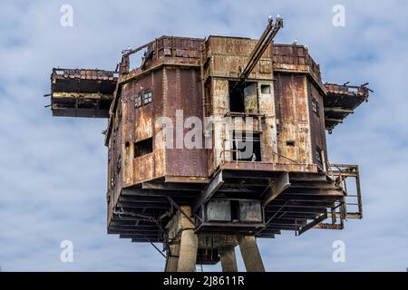 Red Sands Sea Fort in the Thames Estuary Stock Photo