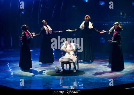 Konstrakta (In corpore sano) Serbia during the Eurvision Song Contest 2022, Second Semi-Final on May 12, 2022 at Pala Olimpico in Turin, Italy. Photo Stock Photo