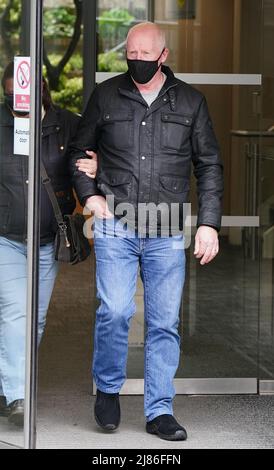 Witness Harry Kolberg leaving Capital House in Edinburgh for the public inquiry into the death of Sheku Bayoh. Bayoh died in May 2015 after he was restrained by officers responding to a call in Kirkcaldy, Fife. Picture date: Friday May 13, 2022. Stock Photo