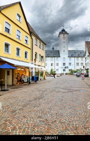 Germany Bavaria Romantic Road. Bad Mergentheim. Deutschordensschloss Castle Stock Photo