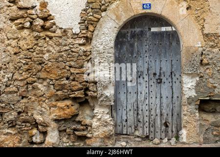 House detail.Mallorca.Spain Stock Photo