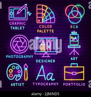 Design Label Set. Vector Illustration of Designer Promotion. Stock Vector
