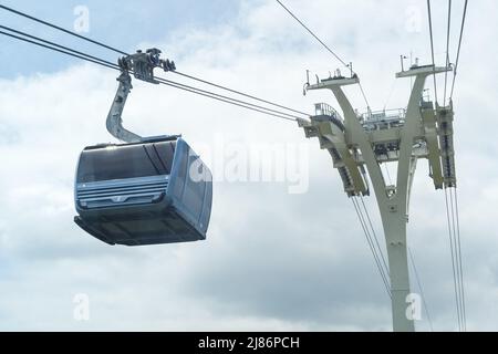 Inauguration of the Teleo, the new urban cable car of Toulouse Metropole, the longest in France. Toulouse, France on May 13, 2022. Photo by Patricia Huchot-Boissier/ABACAPRESS.COM Stock Photo