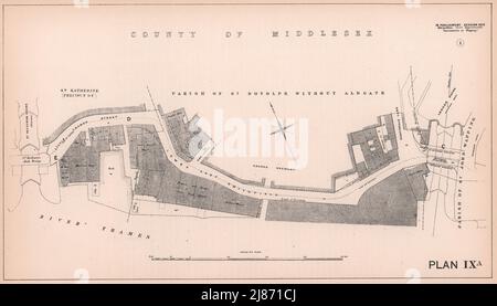 1872 Wapping High Street widening. Great Hermitage Street/Wall 1898 old ...